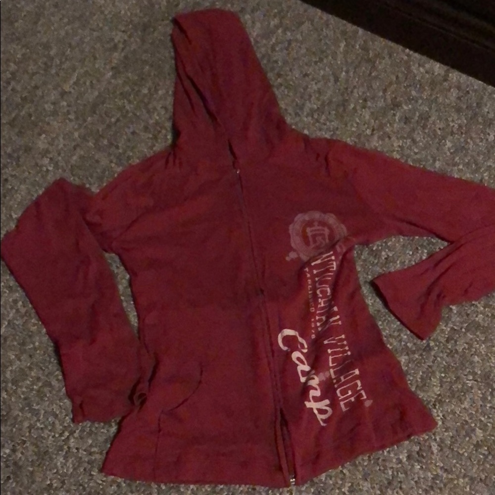 Red Used jacket by girl size S